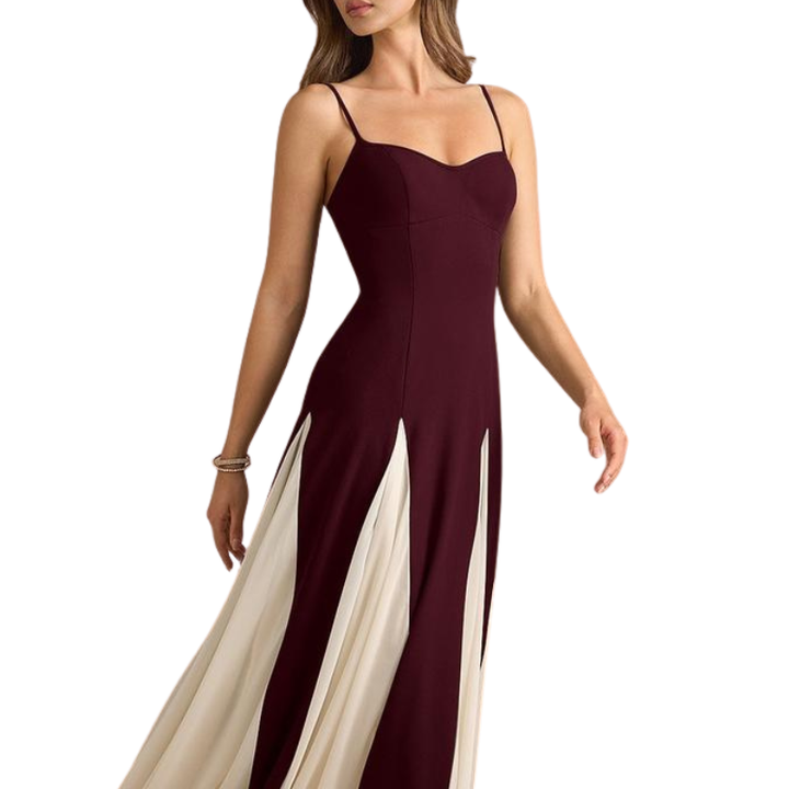 BEATRIX™ – Elegantes A-Linien Maxikleid aus Crêpe & Chiffon