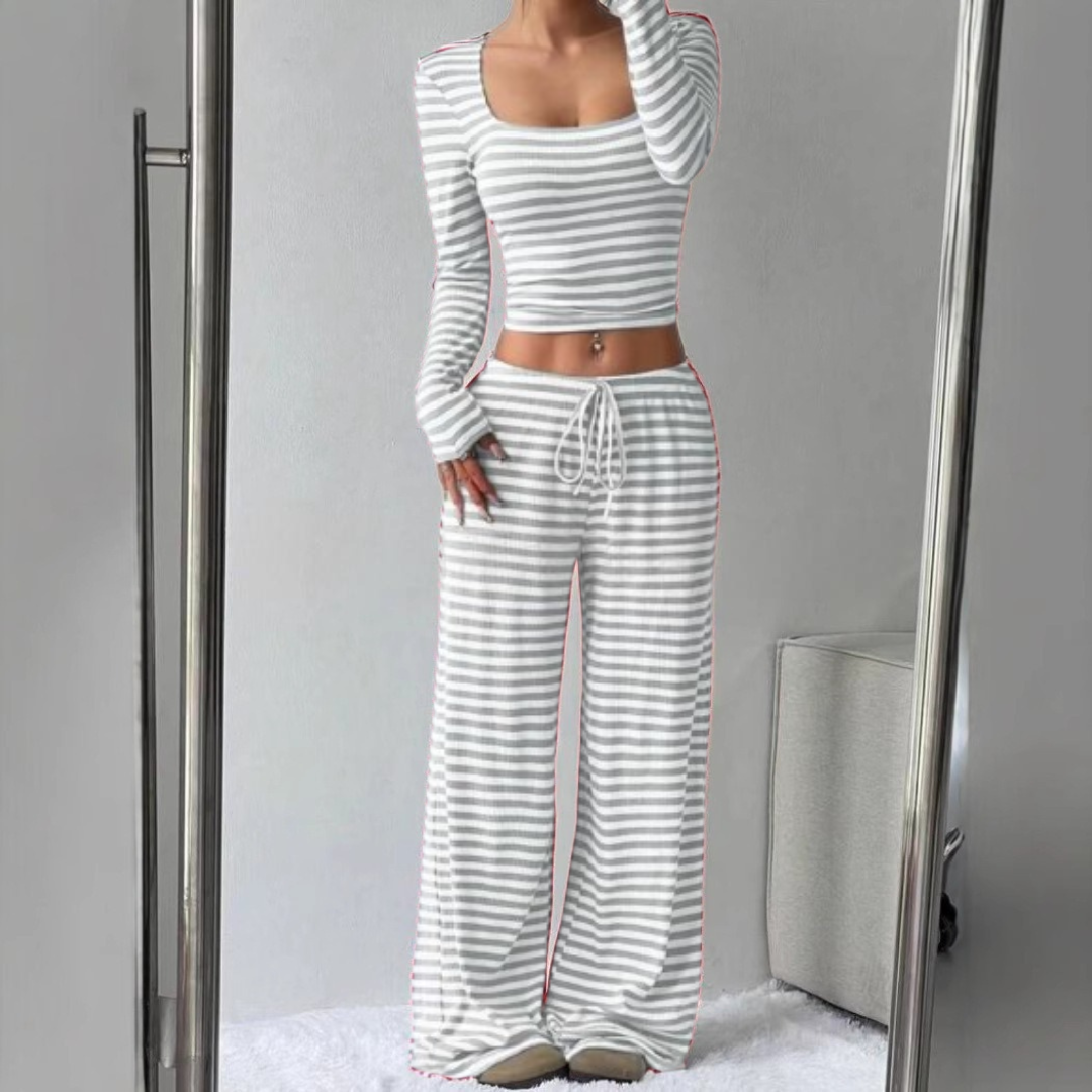 JANA™ - Kurzes Oberteil und Hose im Relaxed Fit Loungewear-Set