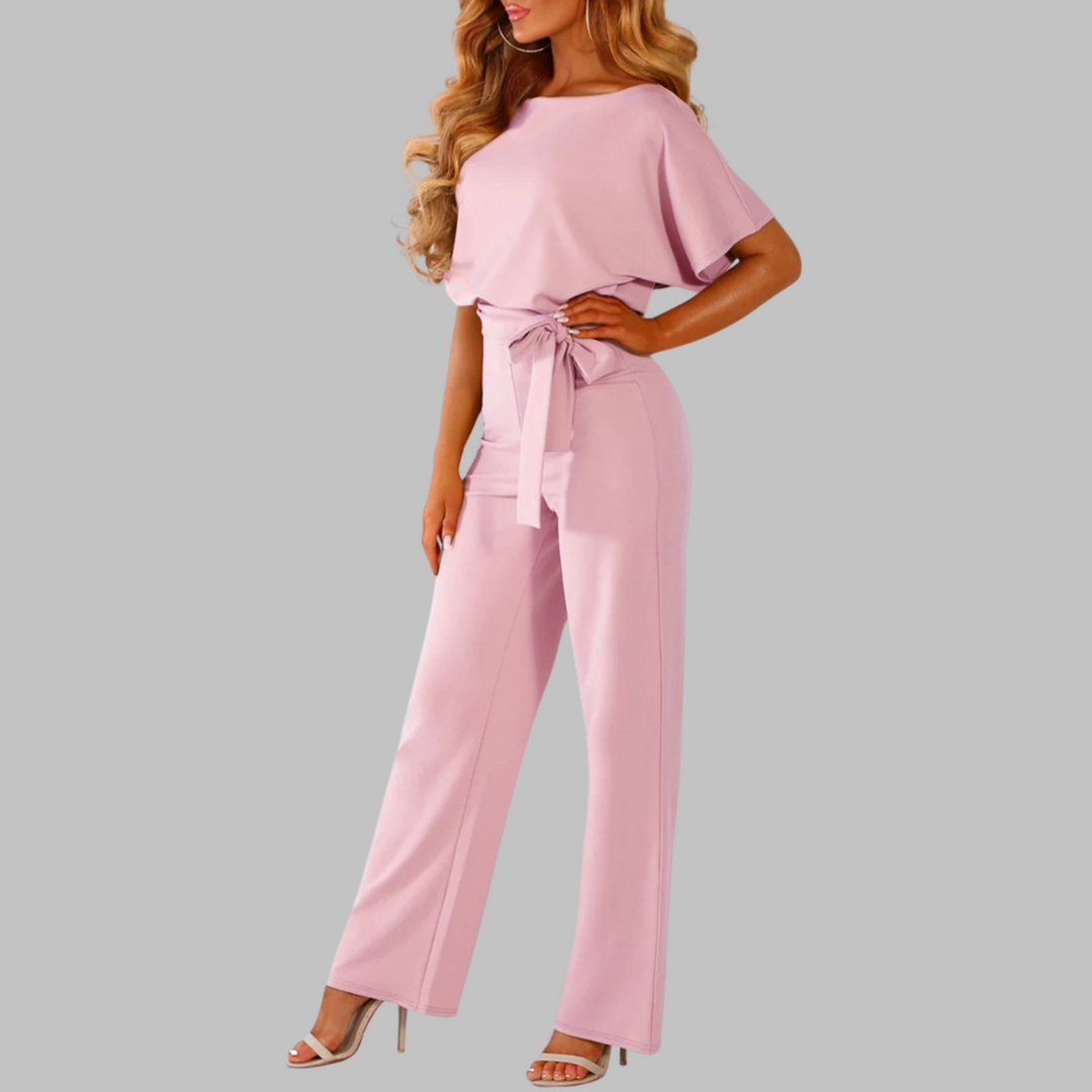 WANNON™ - Lässiger Overall mit Bindegürtel und Fledermausärmeln