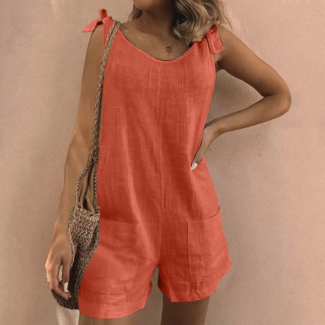 LILA™ – Lässiger ärmelloser Einteiler-Playsuit