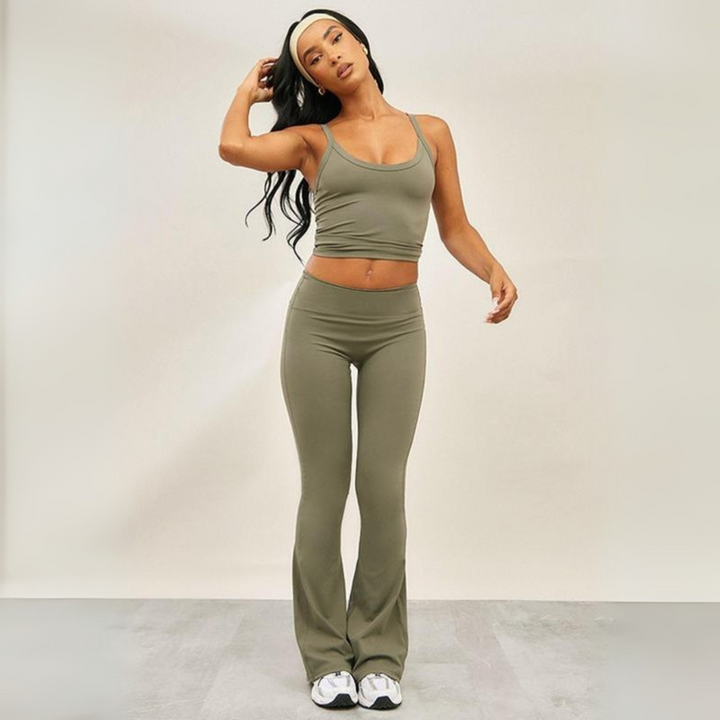 ARIANA™ - Freizeit-Cami-Top und Hose mit weitem Bein Set