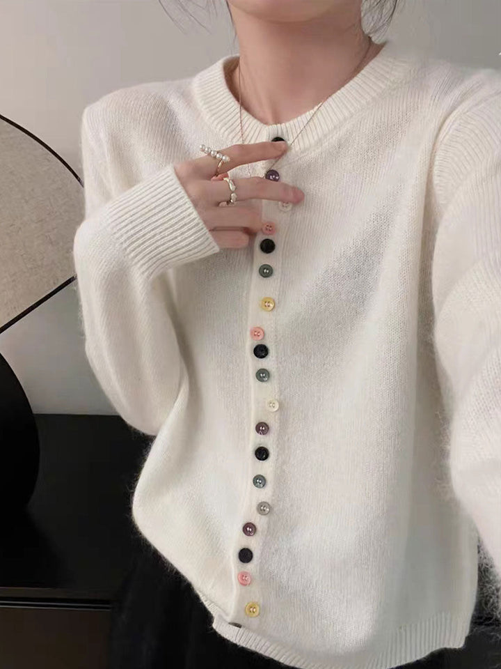 AALIYAH™ | Elegante Strickjacke mit Knöpfen