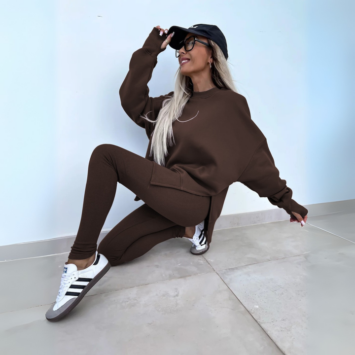 YACHI™ - Freizeit-Set aus langärmeligem Sweatshirt und Hose