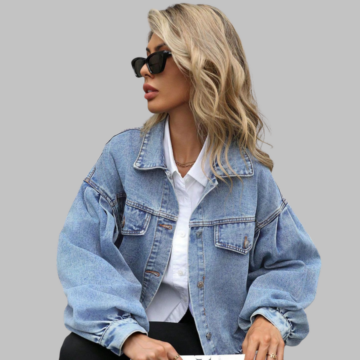 HEILA™ - Lässige langärmlige Button-Down-Jacke