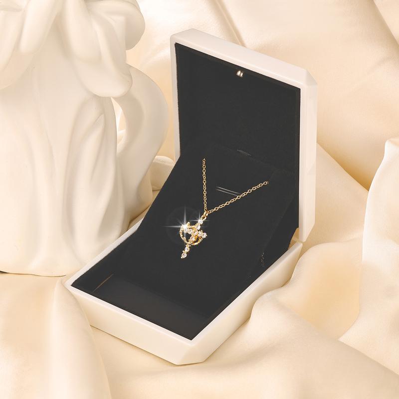 CLARISSE™ – Klassische Kreuz & Krone Halskette