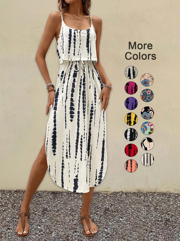 BLYTE™ - All-Over Print Wickelkleid mit Schleife für sommerliche Stimmung