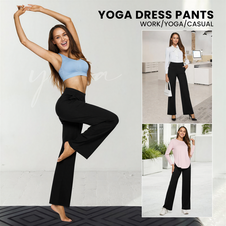 WHITNEY™ - Bequeme High-Waist-Hose mit weitem Bein für Yoga und Outdoor-Spaß