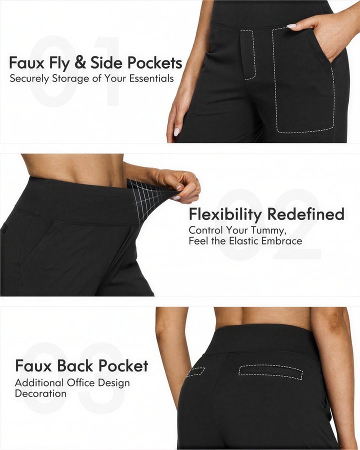 WHITNEY™ - Bequeme High-Waist-Hose mit weitem Bein für Yoga und Outdoor-Spaß