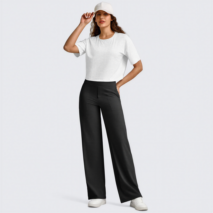 WHITNEY™ - Bequeme High-Waist-Hose mit weitem Bein für Yoga und Outdoor-Spaß