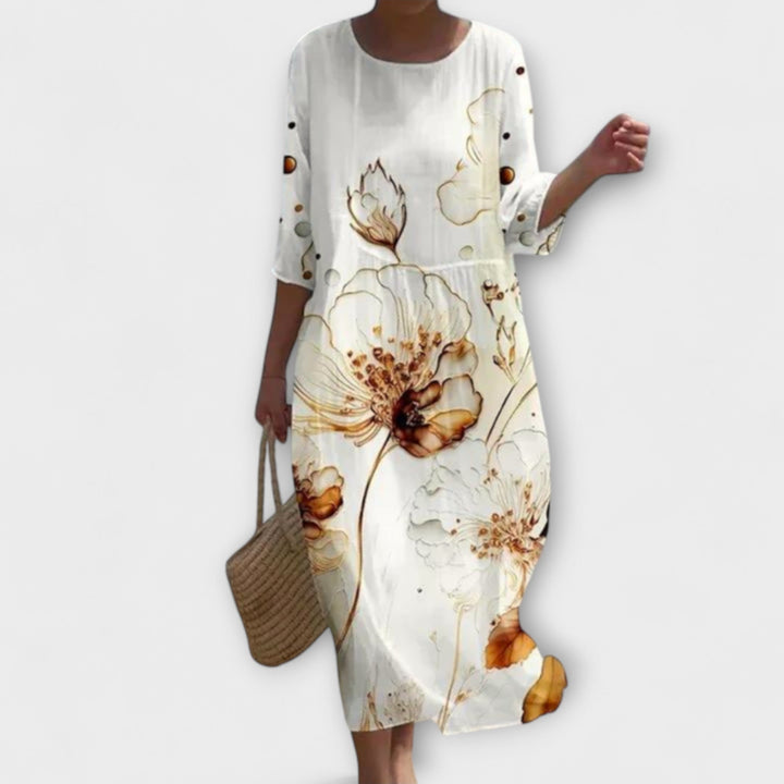 SHAE™ - Elegantes Blumen-Maxikleid