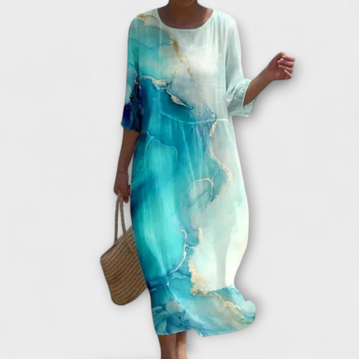 SHAE™ - Elegantes Blumen-Maxikleid
