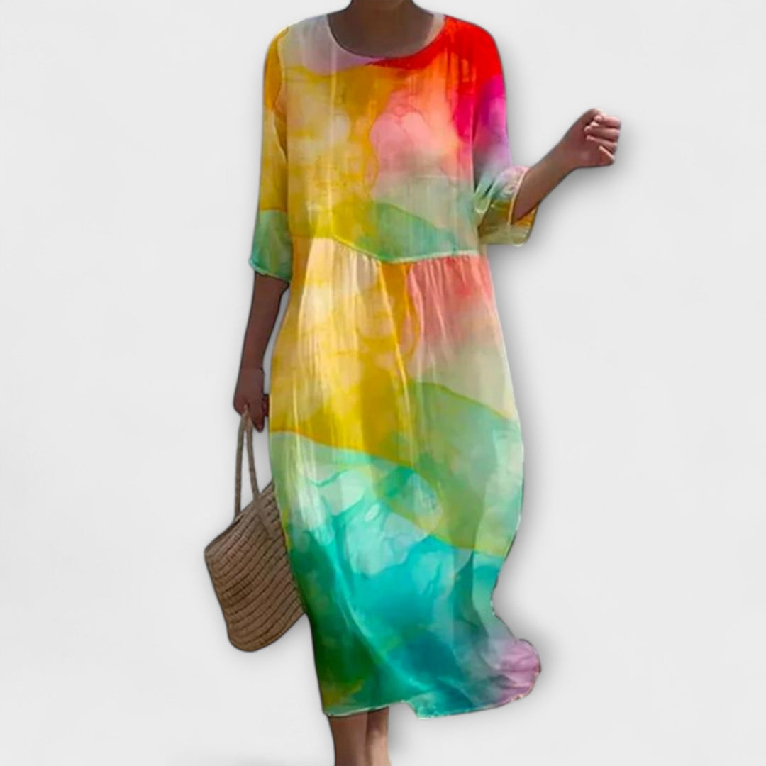 SHAE™ - Elegantes Blumen-Maxikleid