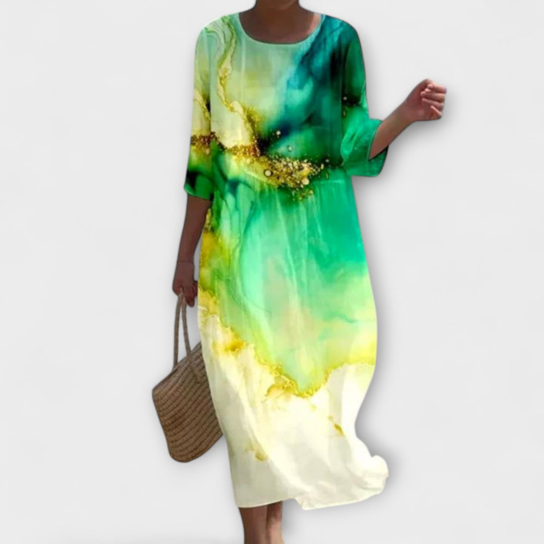 SHAE™ - Elegantes Blumen-Maxikleid