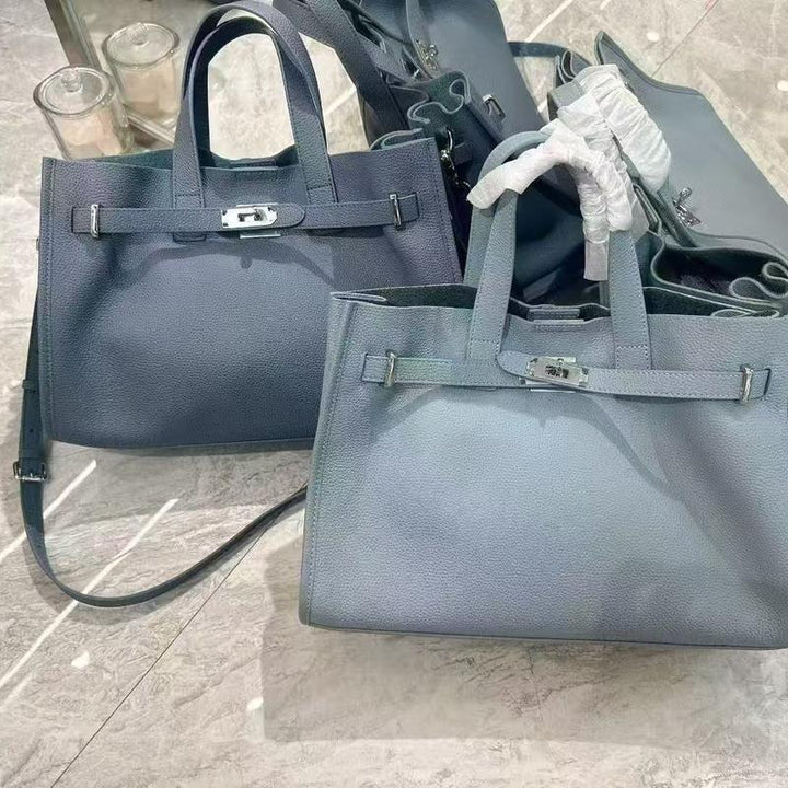 BEVERLEY™ - Große Shopper-Tasche aus echtem Rindsleder für Arbeit & Reisen