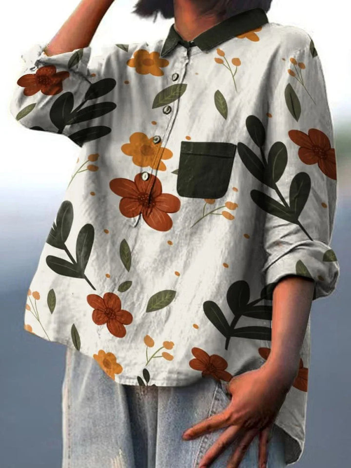 ELEANOR™ - Elegantes Pflanzen-Kunst-Shirt