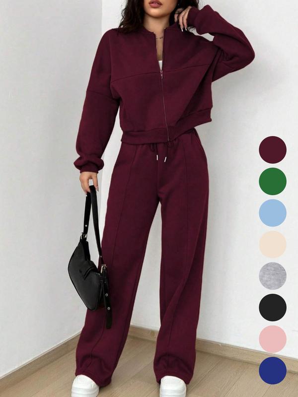 PALOMA™ – Gemütlicher Streetwear-Set aus Jacke und Hose mit Reißverschluss