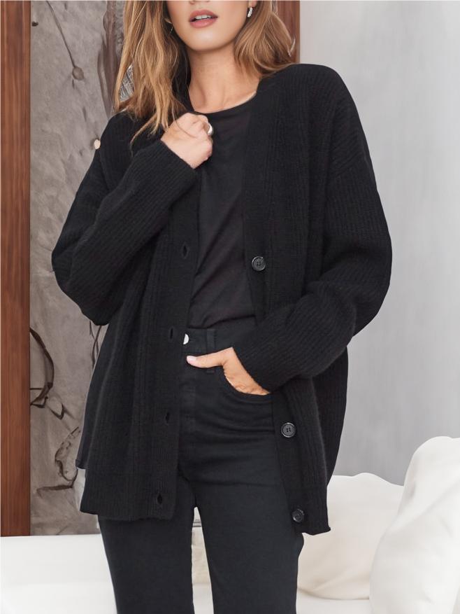 LOREN™ - Schicke Cocoon-Strickjacke