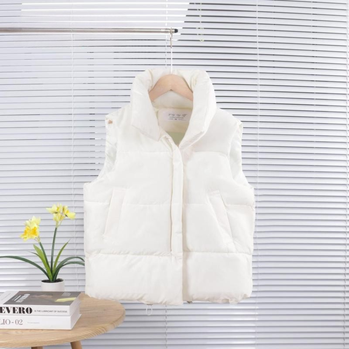 ALULA™ - Bequeme, übergroße ärmellose Pufferjacke mit hohem Kragen