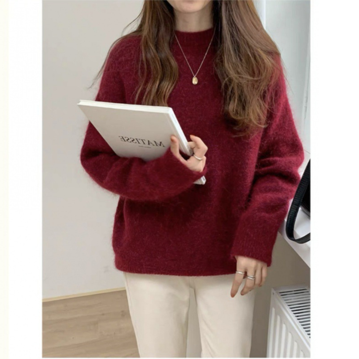 MIRIELLE™ - Bequemer Rundhalspullover mit langen Ärmeln