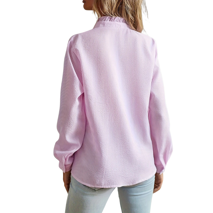 JAMAICA™ – Polierte Bluse mit Bischofsärmeln