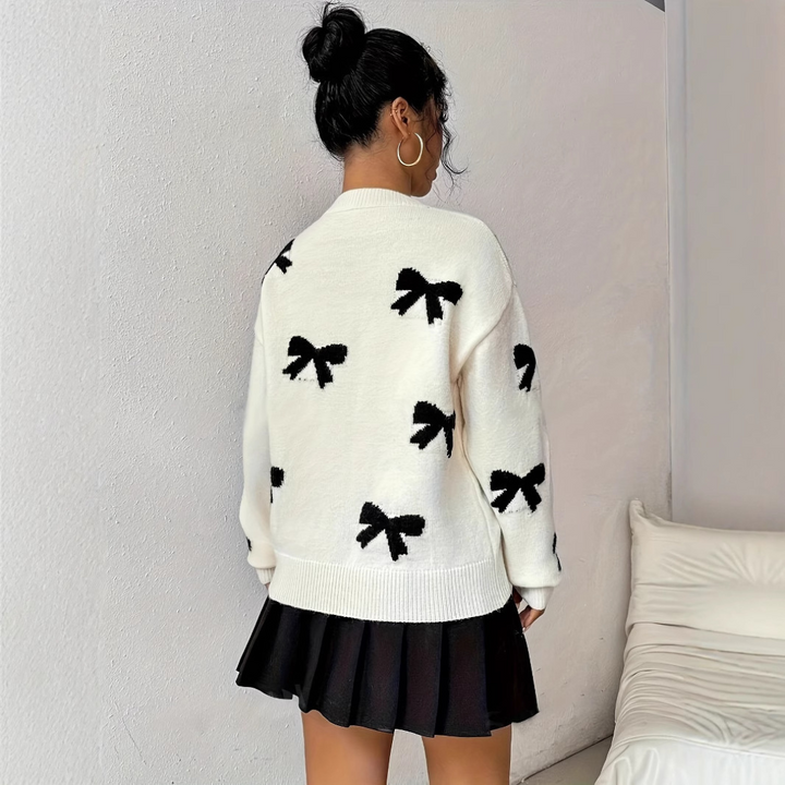 VISAY™ - Gemütlicher Pullover mit Schleifenprint