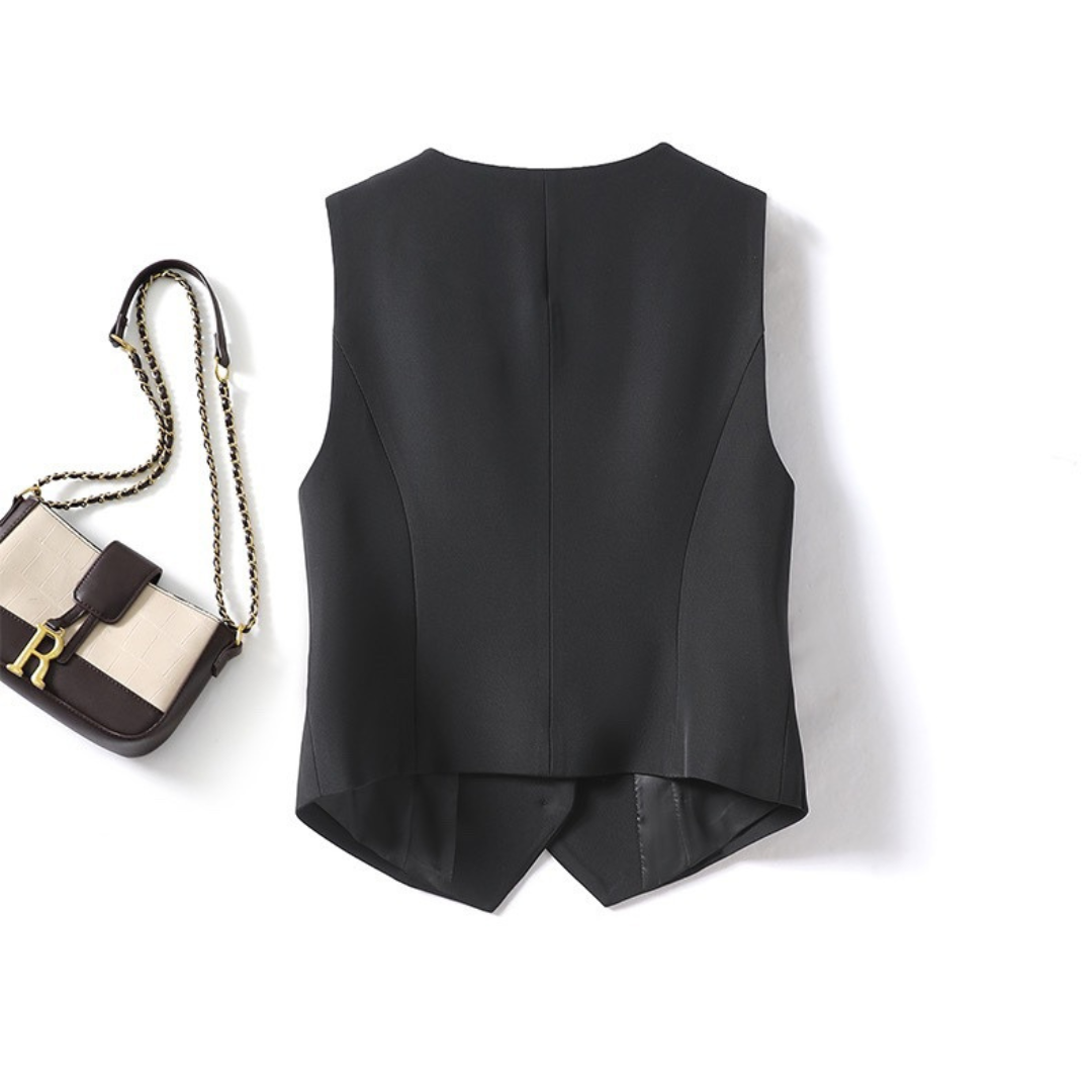 ZARINA™ – Elegante ärmellose Anzugweste mit Knopfleiste