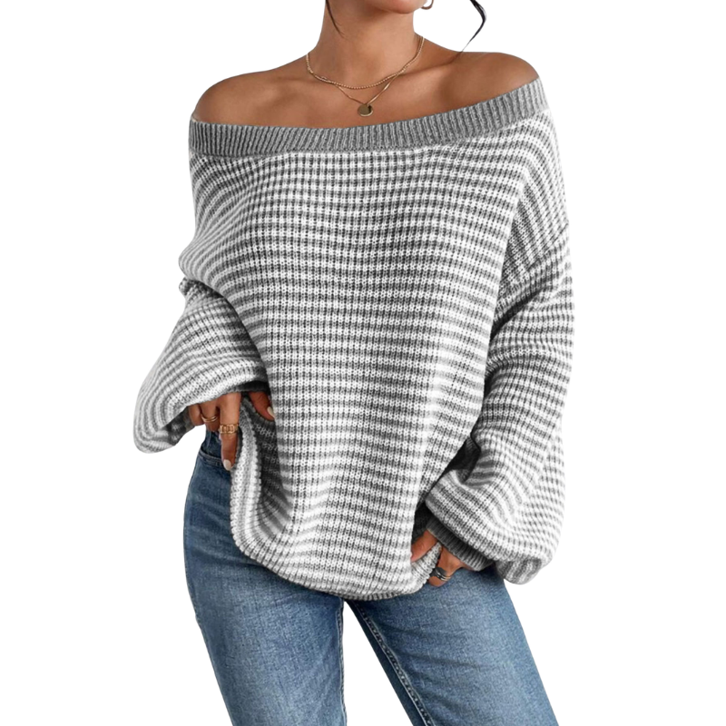 LELLA™ – Lässiger gestreifter Damenpullover für alle Jahreszeiten