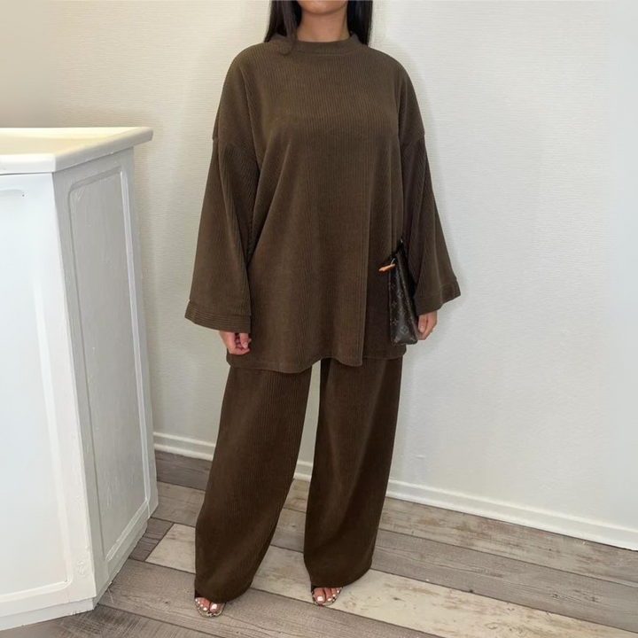 UNI™ - Legeres Oberteil und weite Hose Set