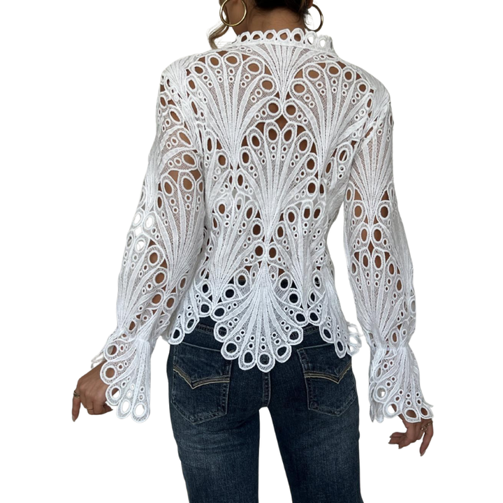 TINA™ – Schicke Bluse mit ausgestellten Ärmeln