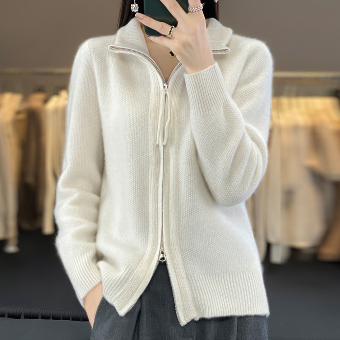 KATRINA™ – Minimalistischer Reißverschluss-Pullover
