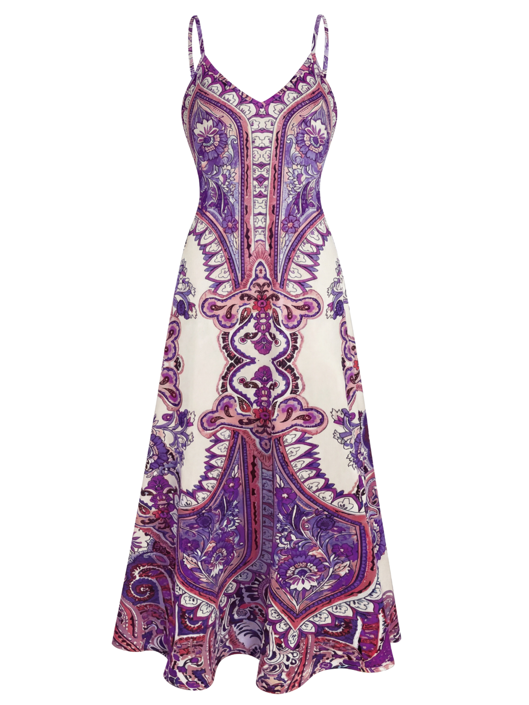 OTTILIE™ – Ärmelloses Boho-Kleid mit Blumenmuster