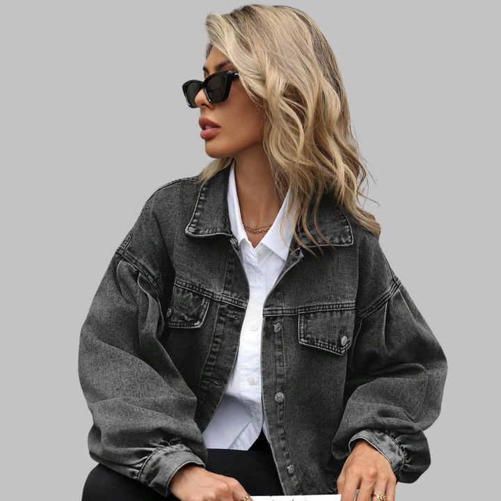HEILA™ - Lässige langärmlige Button-Down-Jacke