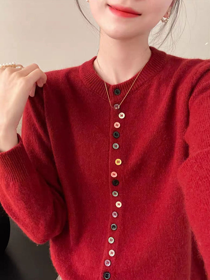 AALIYAH™ | Elegante Strickjacke mit Knöpfen