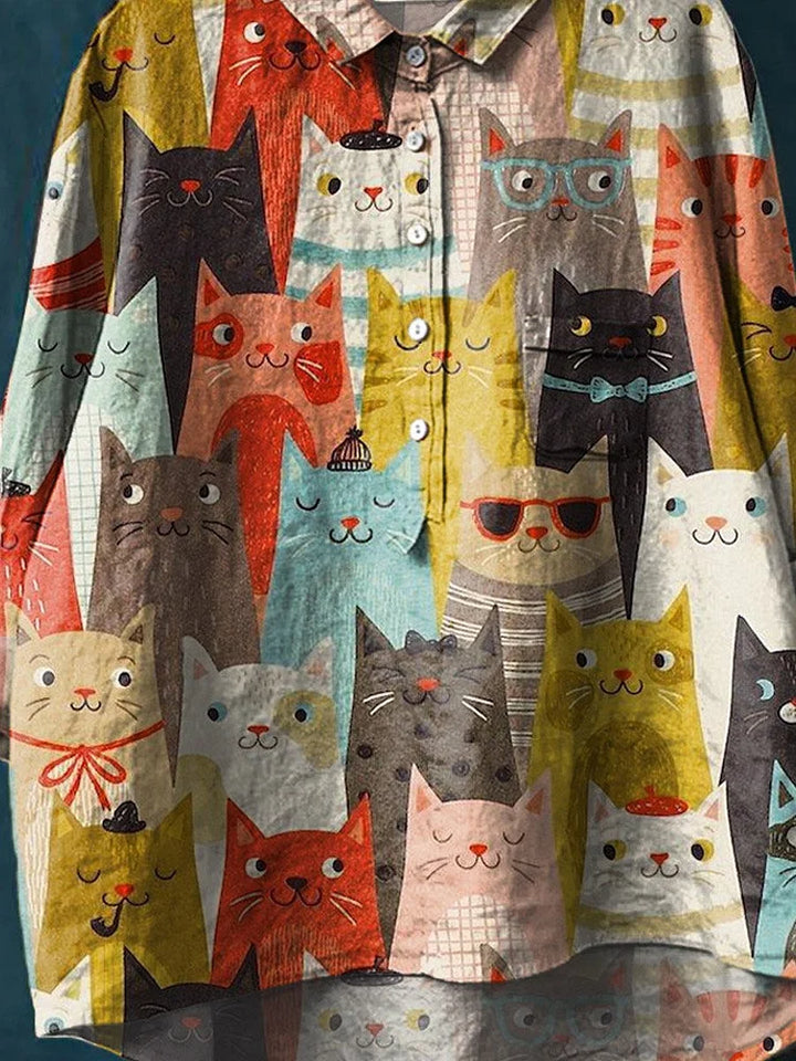 SHEENA™ - Katzenkunst-Shirt