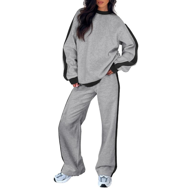 SANDI™ - Bequemes 2-teiliges Lounge-Set Sweatshirt & Hose mit geradem Bein