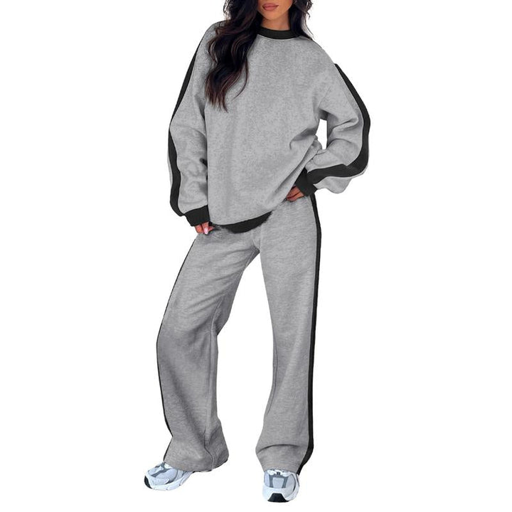 SANDI™ - Bequemes 2-teiliges Lounge-Set Sweatshirt & Hose mit geradem Bein
