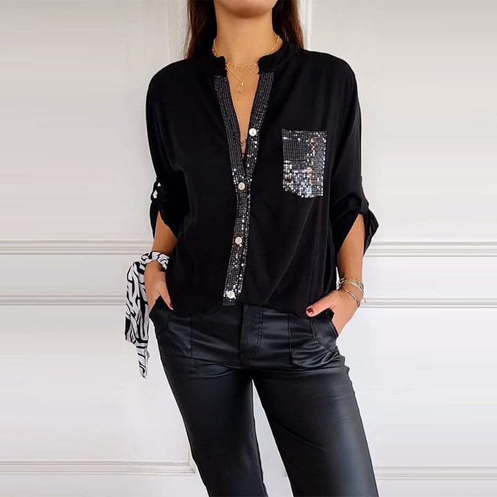 DANICA™ - Paillettenverzierte Bluse