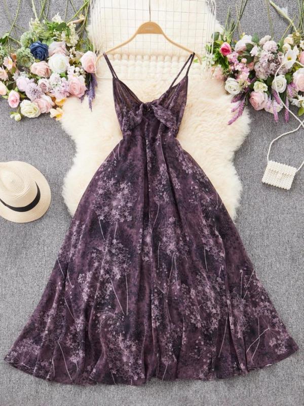 AVA™ - Lässiges A-Linien-Blumenkleid für Strand- und Urlaubsspaß