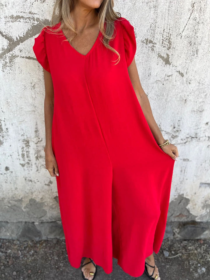 CASSANDRA™ - Trendiger V-Ausschnitt Jumpsuit