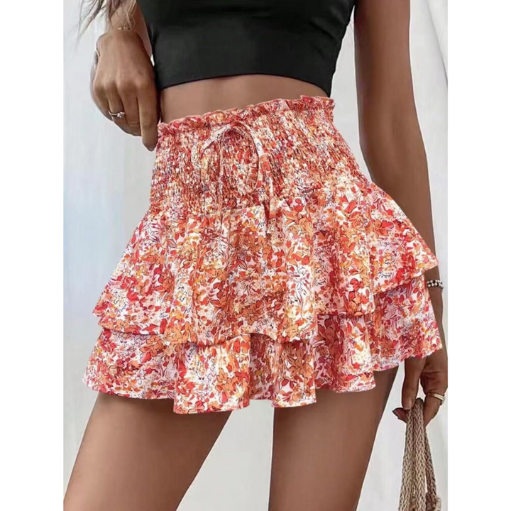LUNINGNING™ – Leichter geraffter, mehrlagiger Sommer-Skort