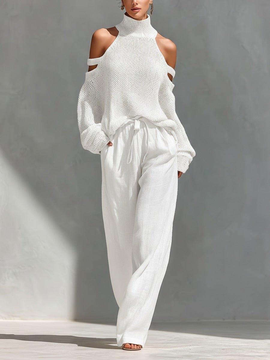 Camille | Zweiteiliges Set mit schulterfreiem Oberteil