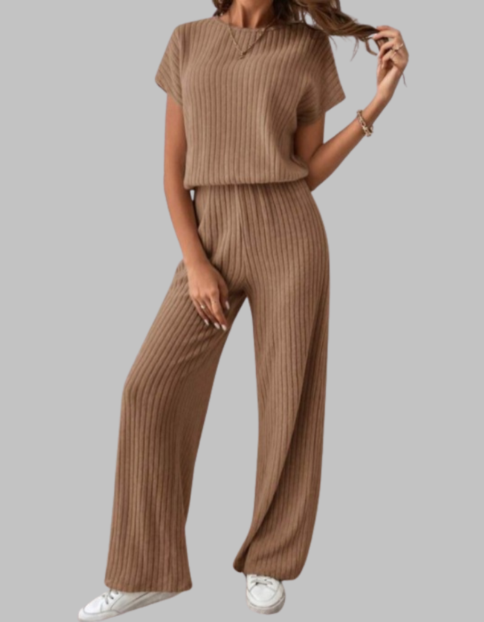 MAGGIE™ – Lässiges Kurzarm-Oberteil- und Hosen-Set