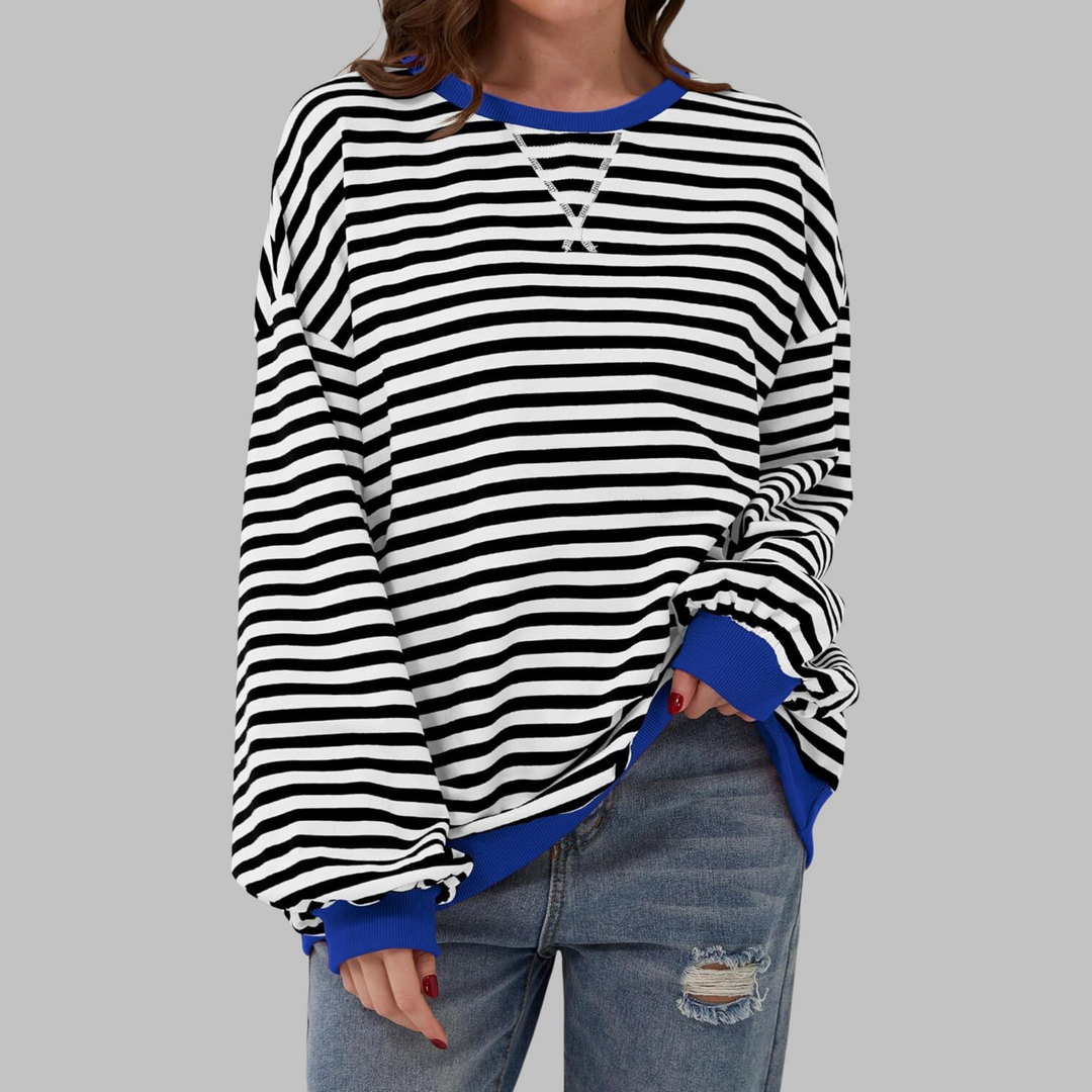 LUKA™ – Lässiges Langarmshirt mit Rundhalsausschnitt und Streifen