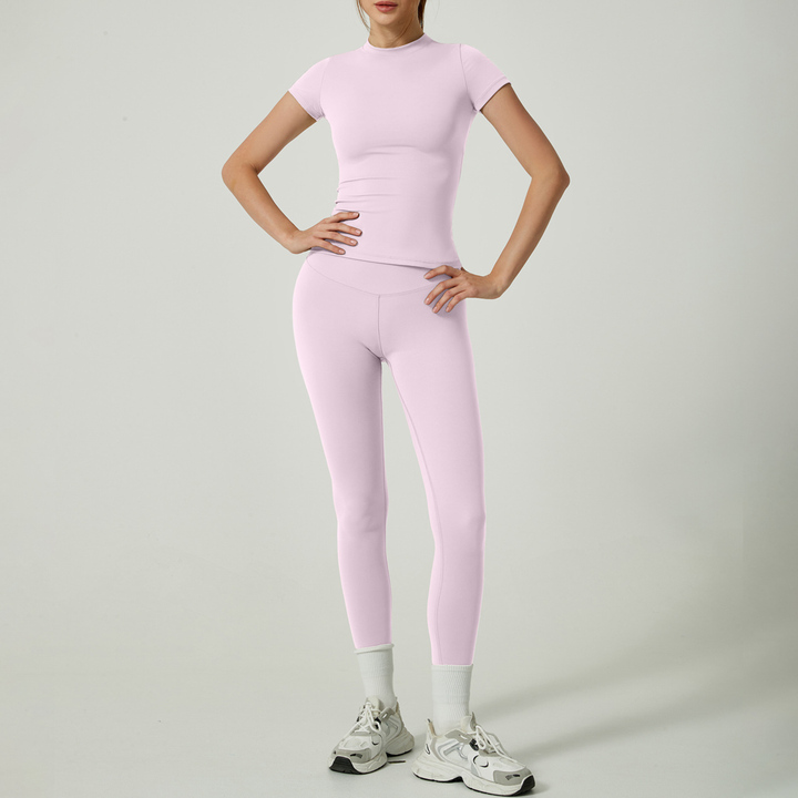 UBE™ – Freizeit-Set aus unifarbenem Top und Leggings