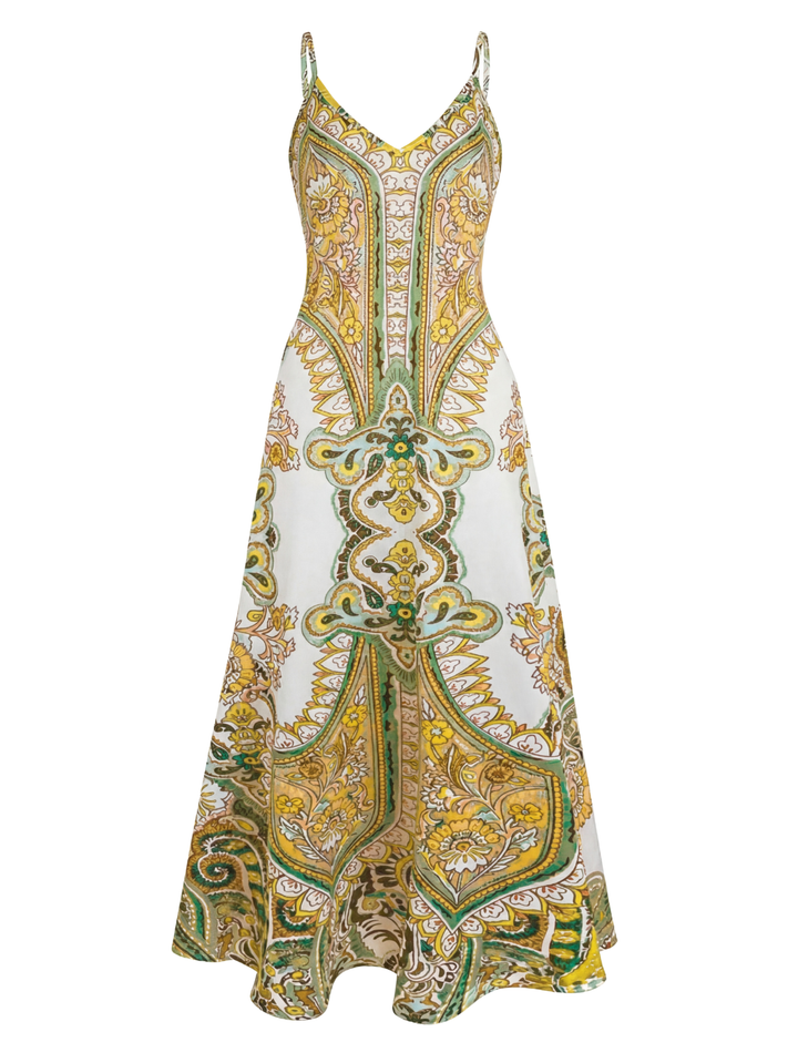 OTTILIE™ – Ärmelloses Boho-Kleid mit Blumenmuster