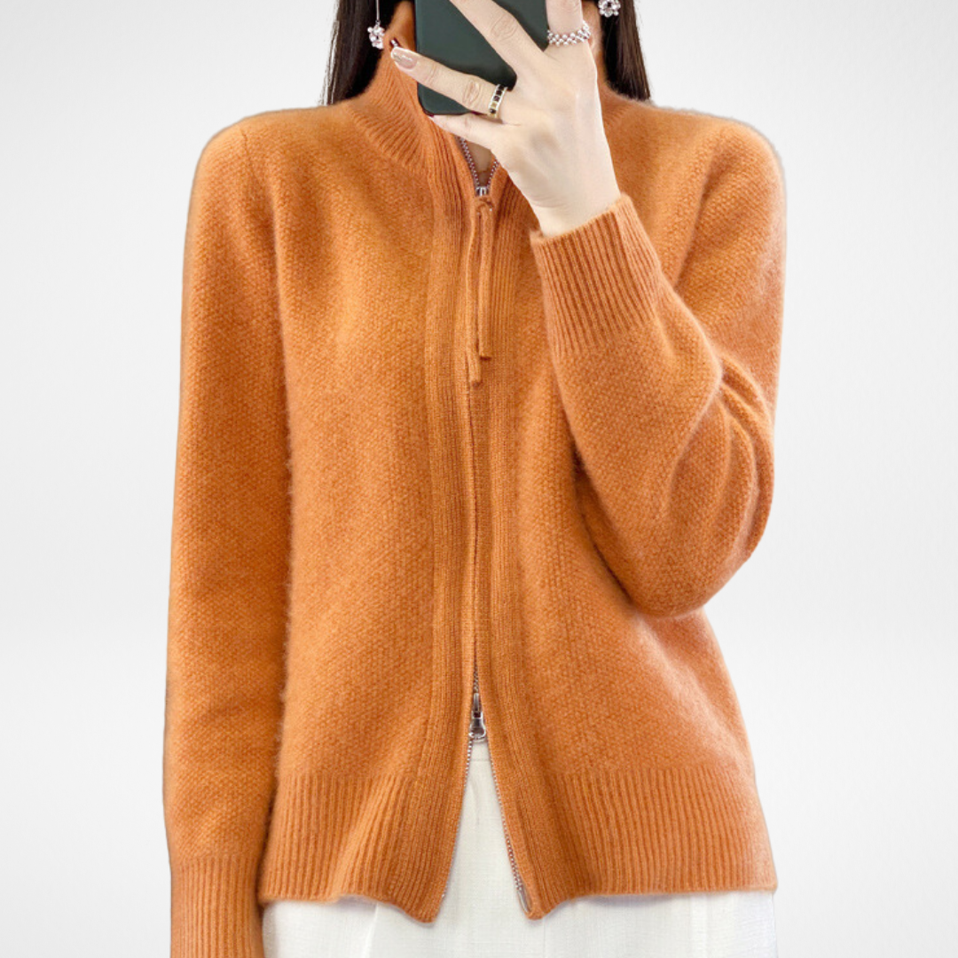 KATRINA™ – Minimalistischer Reißverschluss-Pullover