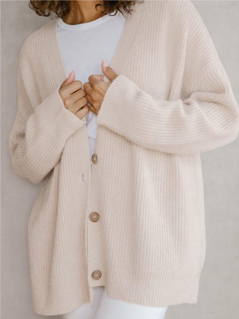 LOREN™ - Schicke Cocoon-Strickjacke