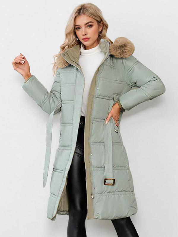 LEYLA™ - Stylischer Plüschmantel mit Taillenband für einen gemütlichen Herbst & Winter