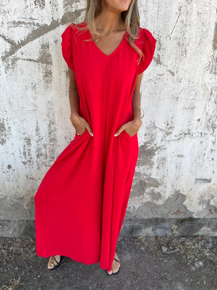 CASSANDRA™ - Trendiger V-Ausschnitt Jumpsuit