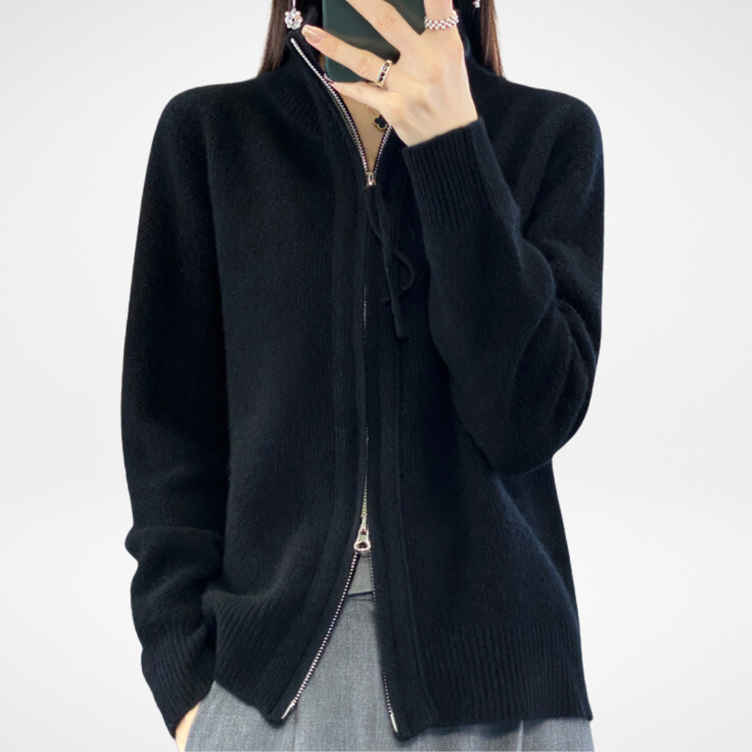 KATRINA™ – Minimalistischer Reißverschluss-Pullover